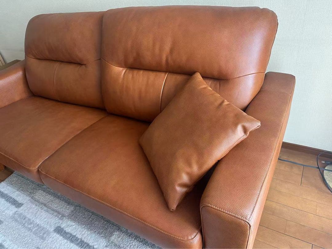 ニトリ3人掛け本革ソファ(フィルン)