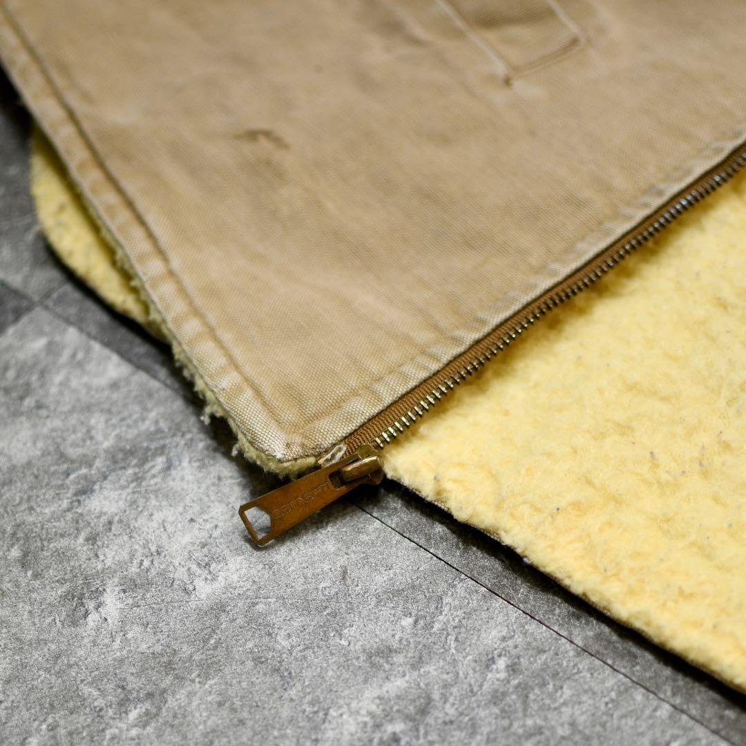 古着 オーバーサイズ Carhartt ダック生地 ベスト ボアベスト