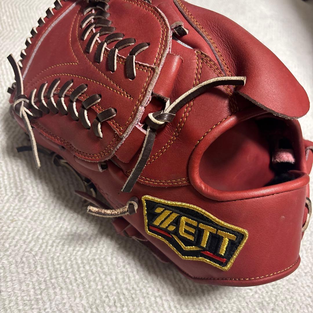 ZETT 軟式グローブ レッド