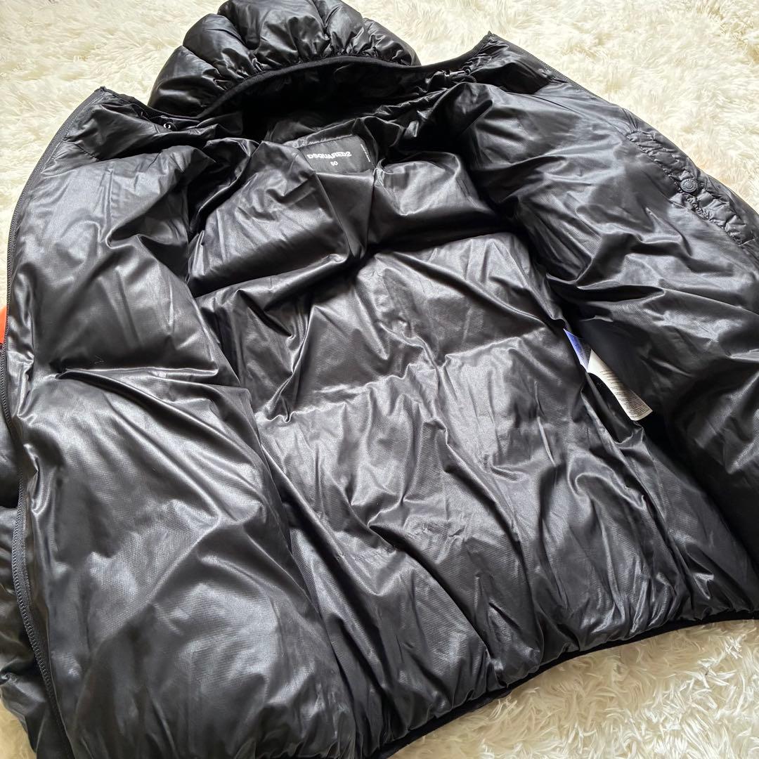 DSQUARED2 ダウンジャケット ブラック/オレンジ 50