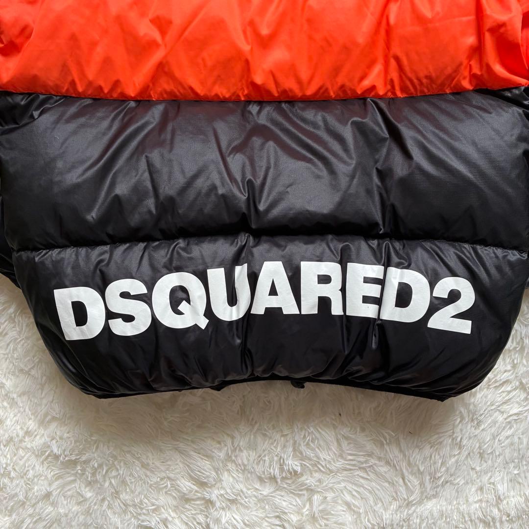 DSQUARED2 ダウンジャケット ブラック/オレンジ 50