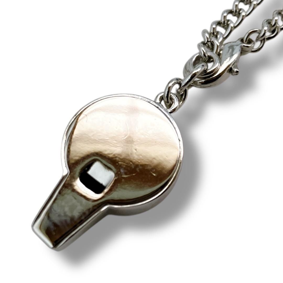 セリーヌ 良品 トリオンフ ホイッスル チャーム キーホルダー シルバー 袋付き