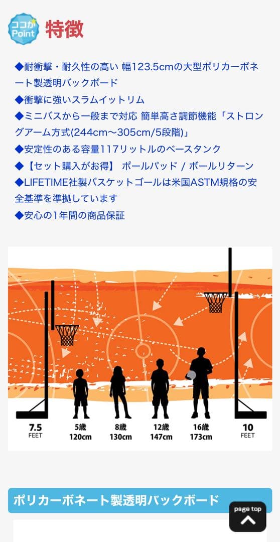 LIFETIME ストロングアームモデル バスケットゴール