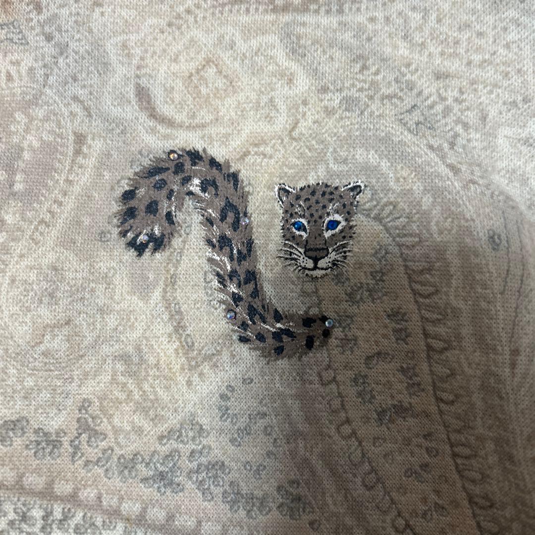 伊太利屋ペイズリー柄ベージュチュニック