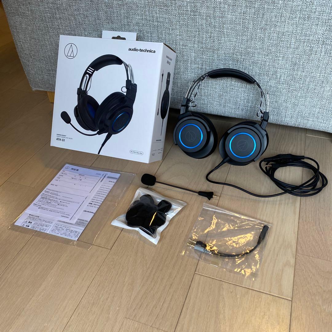 美品3回のみ使用audio-technica ATH-G1ゲーミングヘッドセット