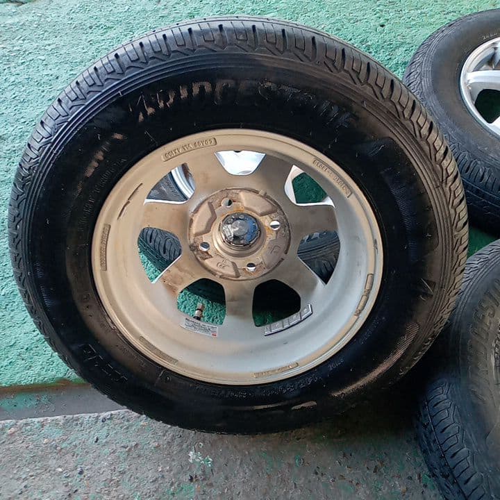 ブリヂストンECOPIA 145/80R12 ホイールセット　タイヤ溝5.0mm