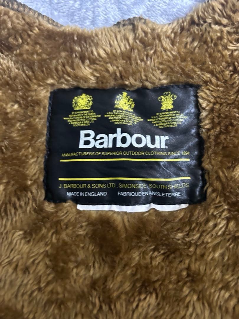 barbour ライナー ベスト ボア イングランド製 90s vintage