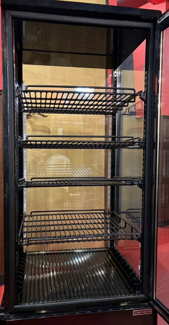 レマコム　業務用冷蔵ショーケース四段LED照明付き105L R4G-105SLB