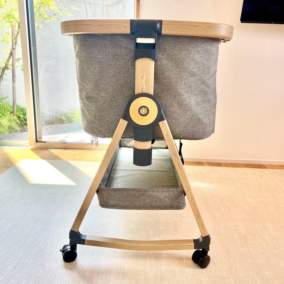 【美品】折りたたみ ベビーベッド 添い寝　軽量