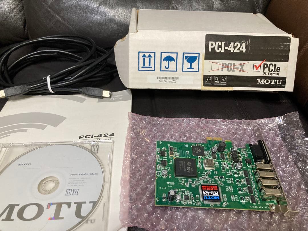 MOTU PCI-424 オーディオIFホストカード（チェックに1回通電のみ）