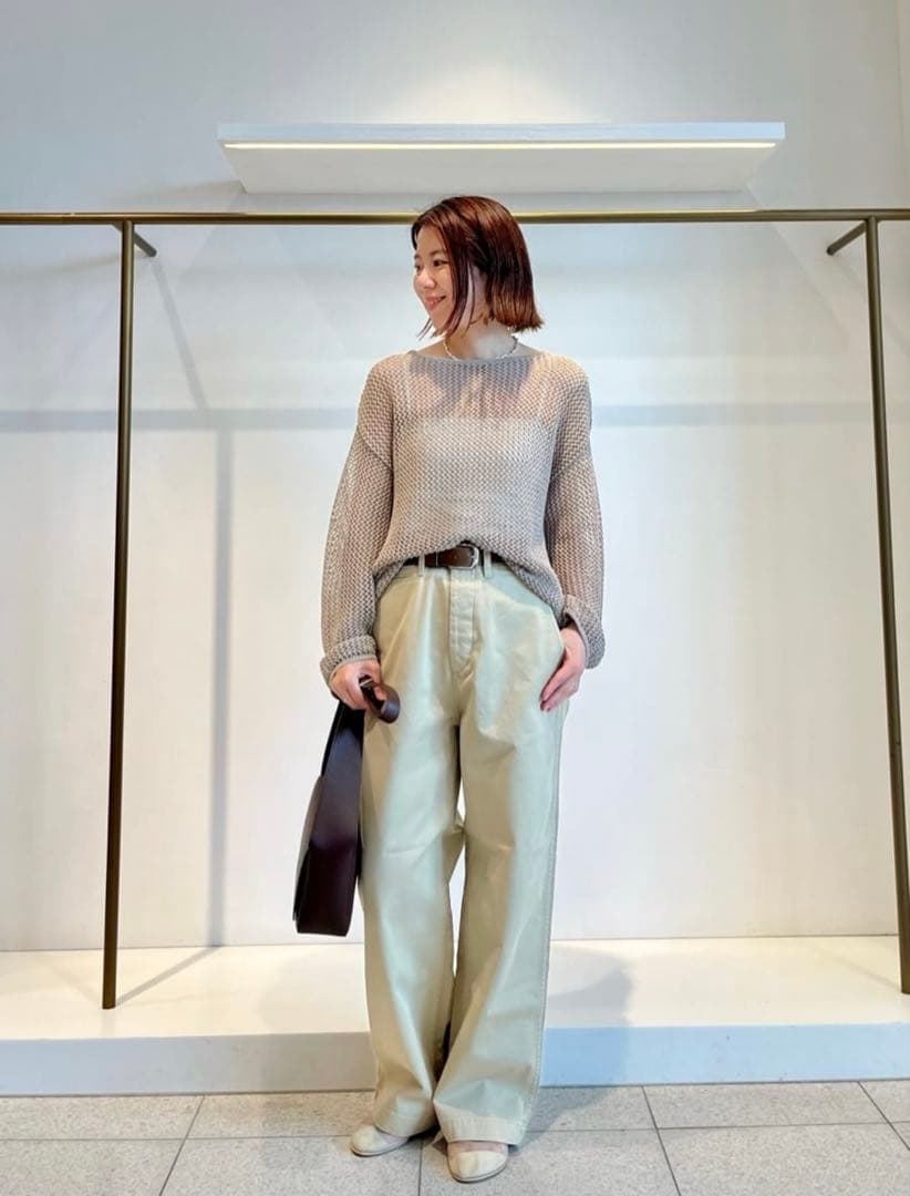 Whim Gazzete新品タグ付き　バイオ加工　チノパンツ　ベージュ　36