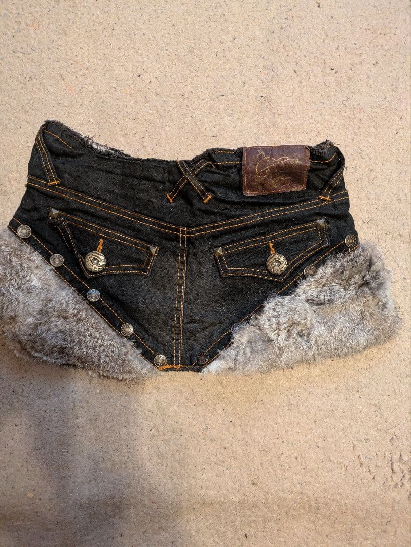 さ*や様 d.i.a. デニムファー ミニスカート