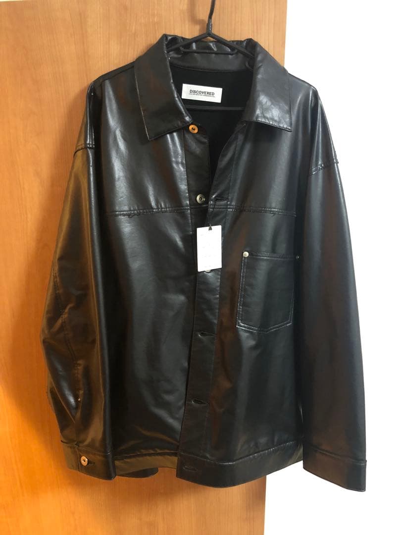 discovered カバーオール　ジャケット　レザーDC-SS19-BL-02