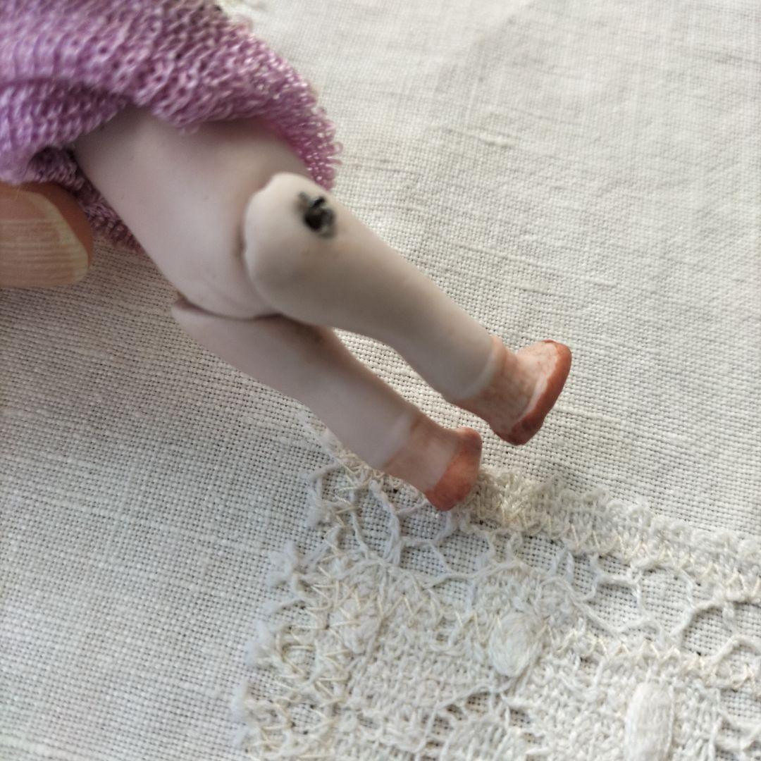 ドイツ　アンティーク　ミニチュアビスクドール　おかっぱヘアの女の子