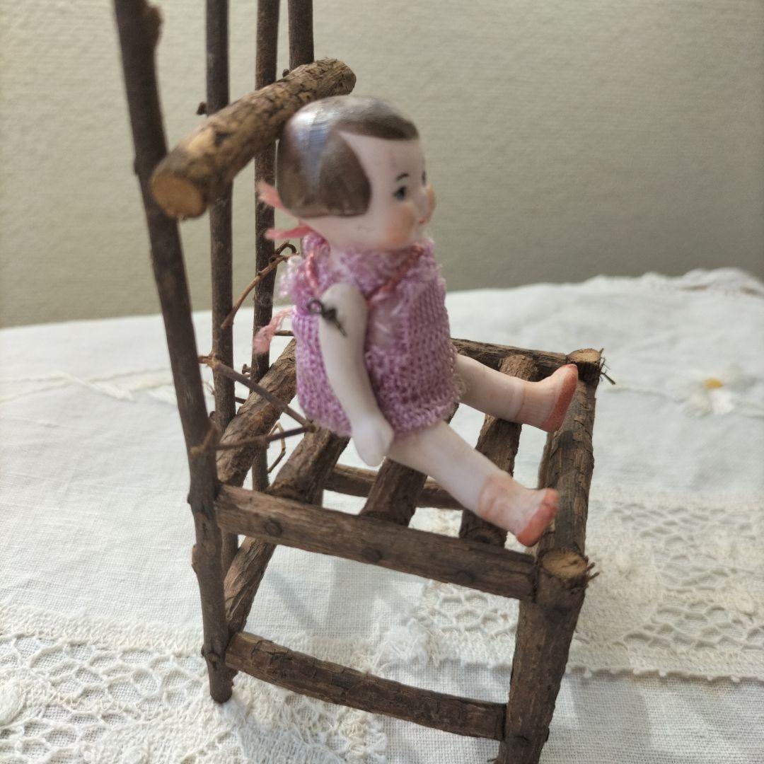 ドイツ　アンティーク　ミニチュアビスクドール　おかっぱヘアの女の子