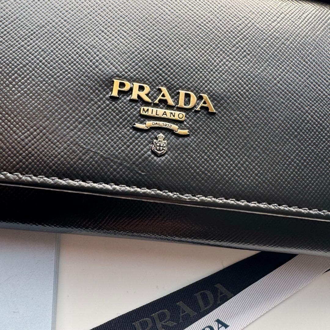 【美品】 254 PRADA プラダ 2つ折り長財布
