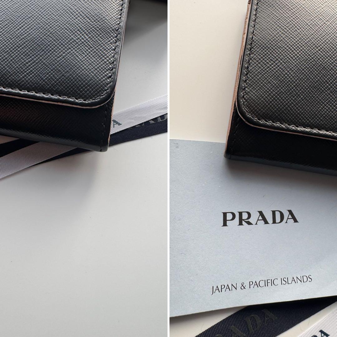 【美品】 254 PRADA プラダ 2つ折り長財布