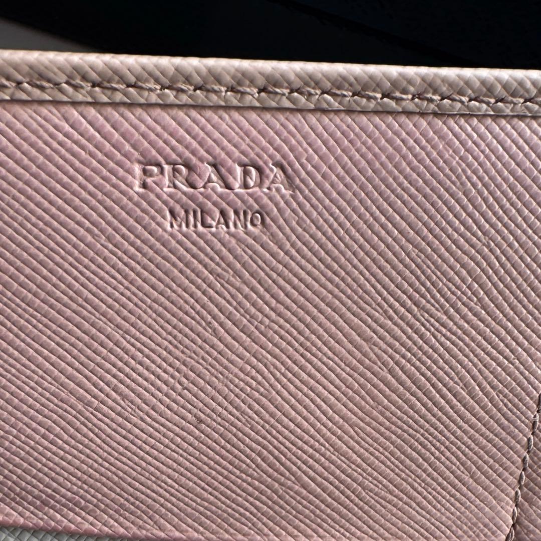 【美品】 254 PRADA プラダ 2つ折り長財布