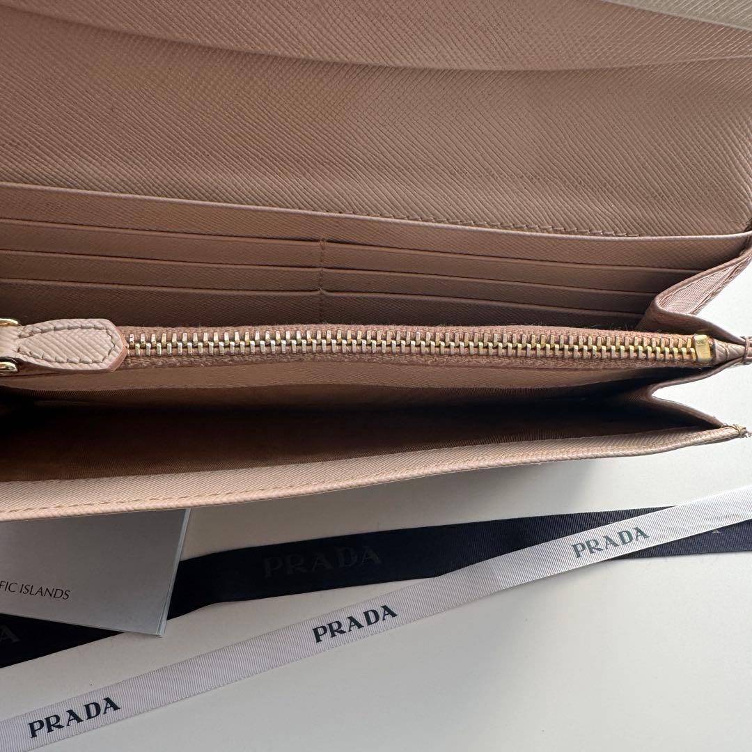【美品】 254 PRADA プラダ 2つ折り長財布