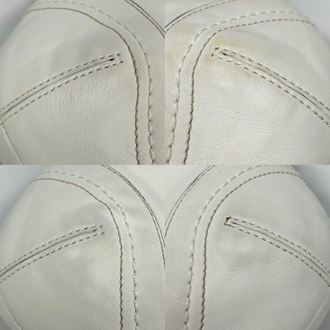 【極美品】コーチ F10910 ソーホー ワンハンドバッグ レザー 肩掛け 白