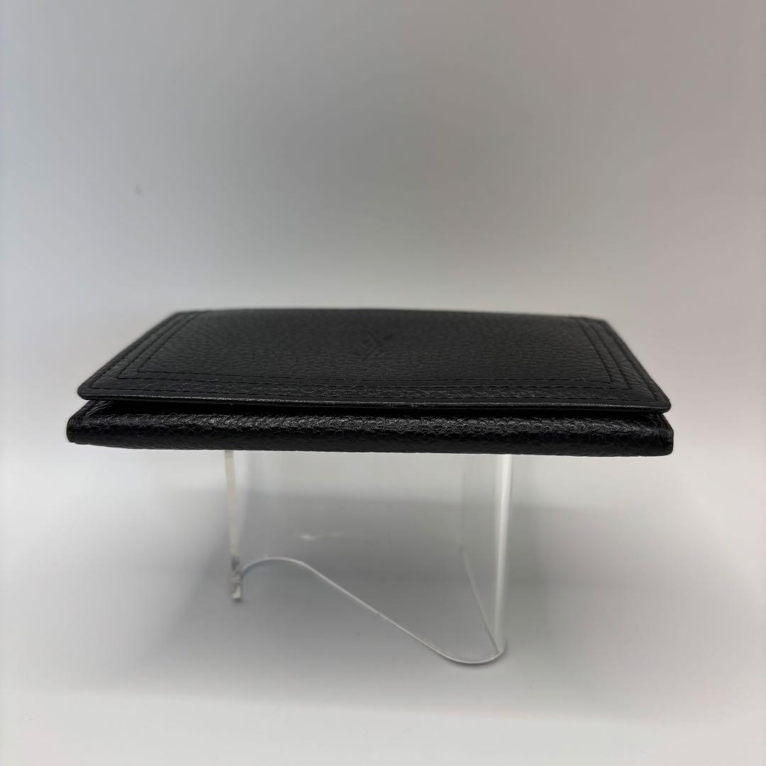 yves saint laurent 名刺入れ　カードケース　ブラック　型押し