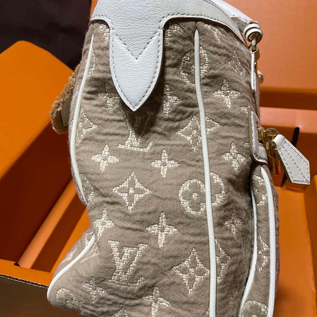 新品未使用　ルイヴィトン　ハンドバッグ　モノグラムキャンバスデニムベージュ