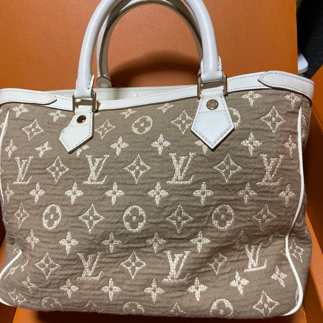 新品未使用　ルイヴィトン　ハンドバッグ　モノグラムキャンバスデニムベージュ