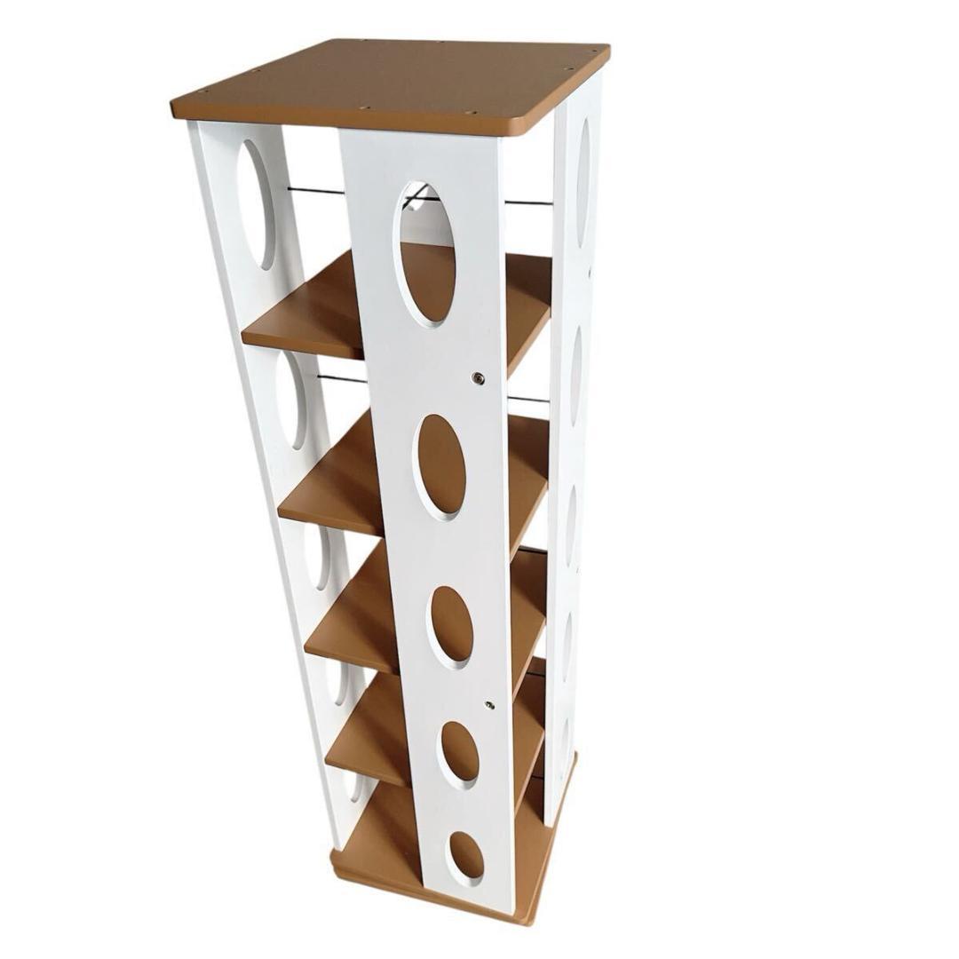 回転ラック　MUD-7180　幅34cm 高さ120cm　タワー型　360度回転