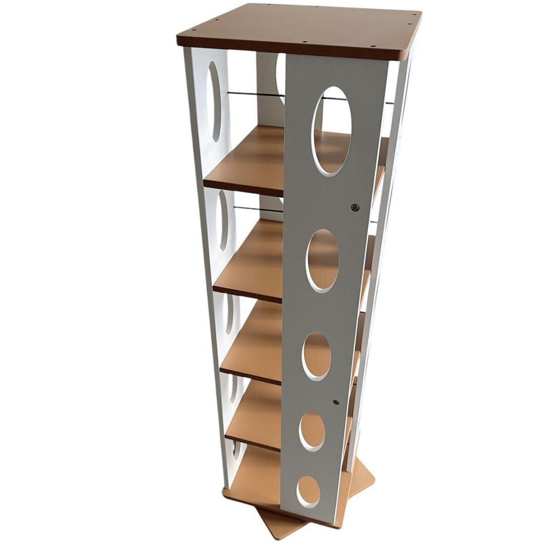 回転ラック　MUD-7180　幅34cm 高さ120cm　タワー型　360度回転