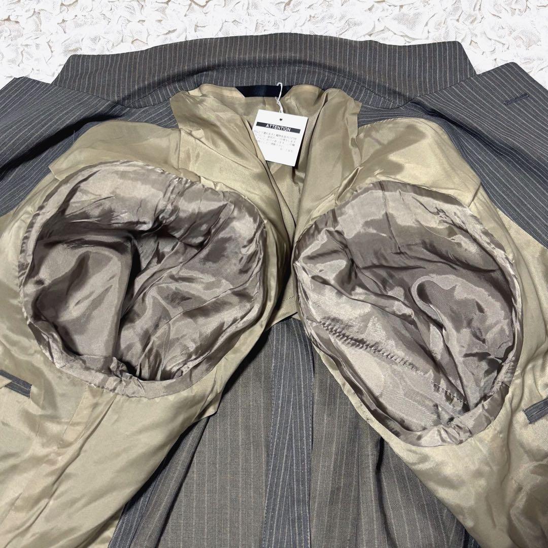 新品 未使用 ダーバン NIKKE スーツ セットアップ ストライプ グレー L