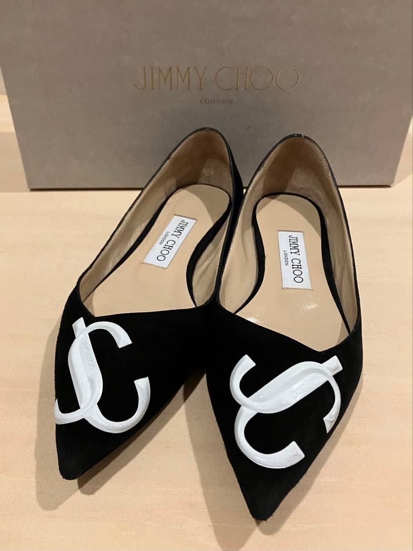 JIMMY CHOO フラットシューズ　BK
