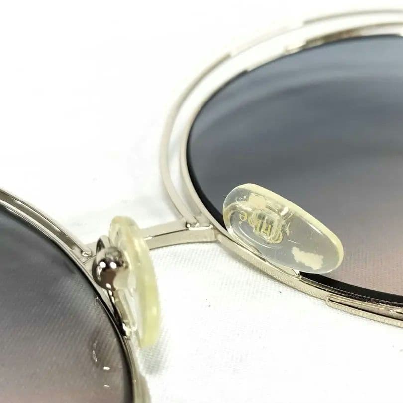 美品 Chloé 二重リム ラウンドサングラス CE114S 62□18 d14