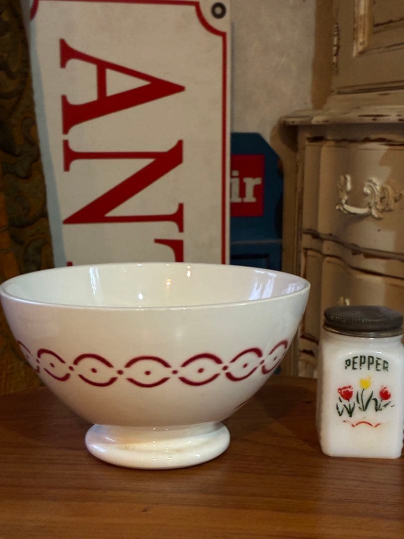 フランス　アンティーク　カフェオレボウル　ディゴワン　直径１７.5cm 特大美品