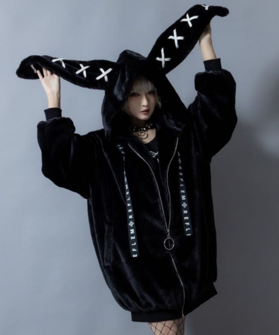 うさ耳 パーカー BASE 地雷 サブカル