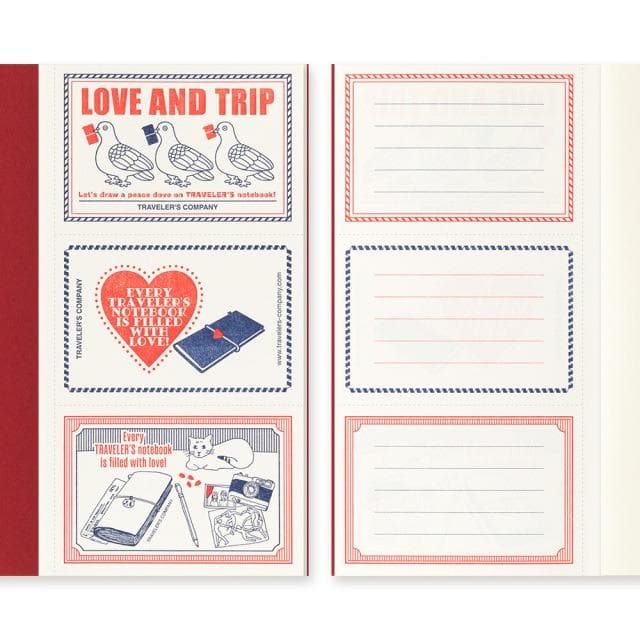 新品トラベラーズノート LOVE AND TRIP レギュラーサイズ　レッド 赤