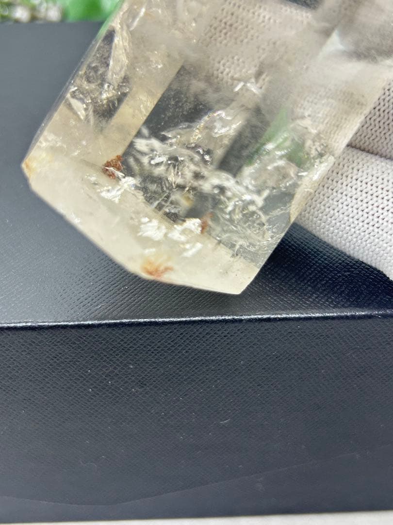 天然石スモーキークォーツ　龍彫りタワー置物　No.2260