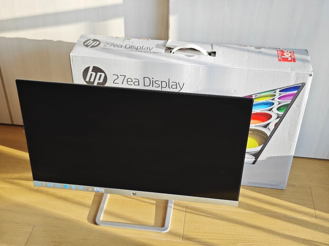 【美品】HP 27ea　27インチ　モニター　スピーカー内蔵　狭縁ベゼル　FHD