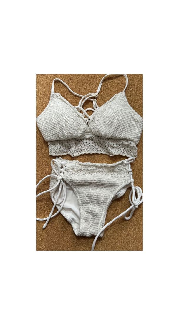 【あかき】ホワイトレース水着