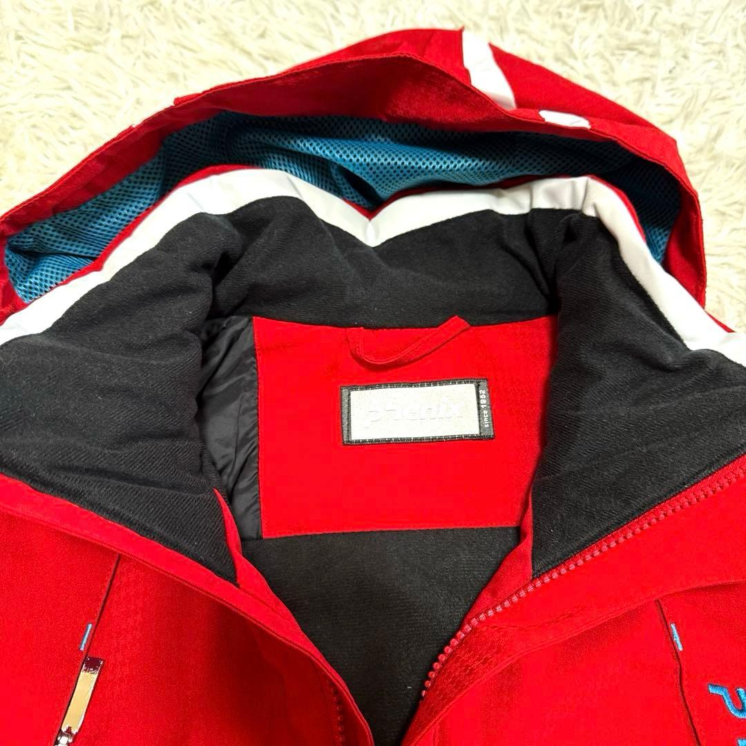 Phenix フェニックス　スキーウェア　ジャケット（赤）　パンツ（黒）セット