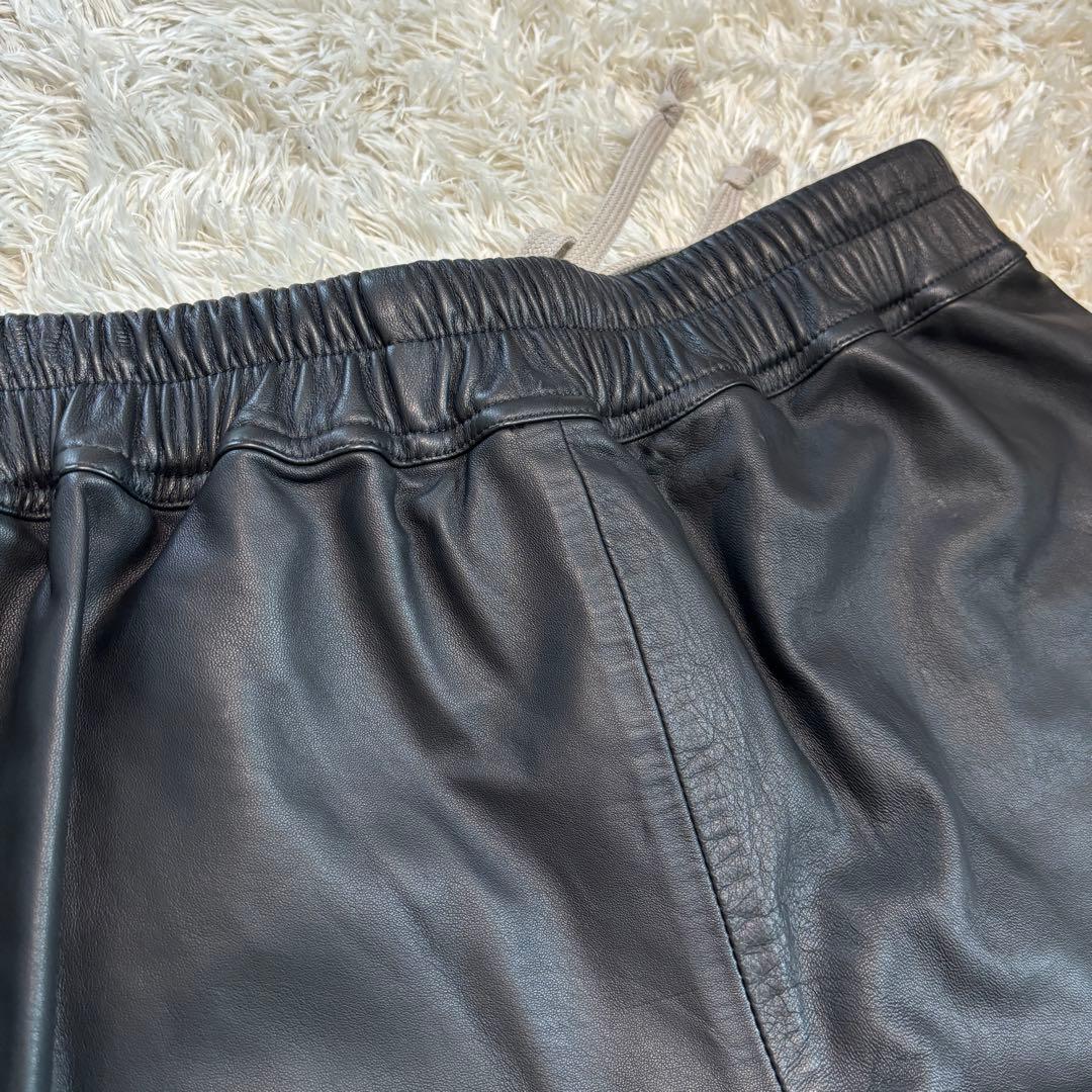 極美品✨Rick Owens ドローストリング　レザー　ショートパンツ 38