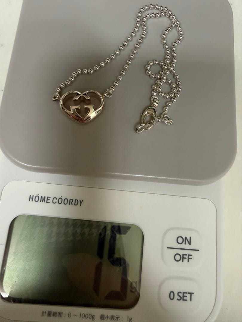 GUCCI ハート型ペンダント ネックレス