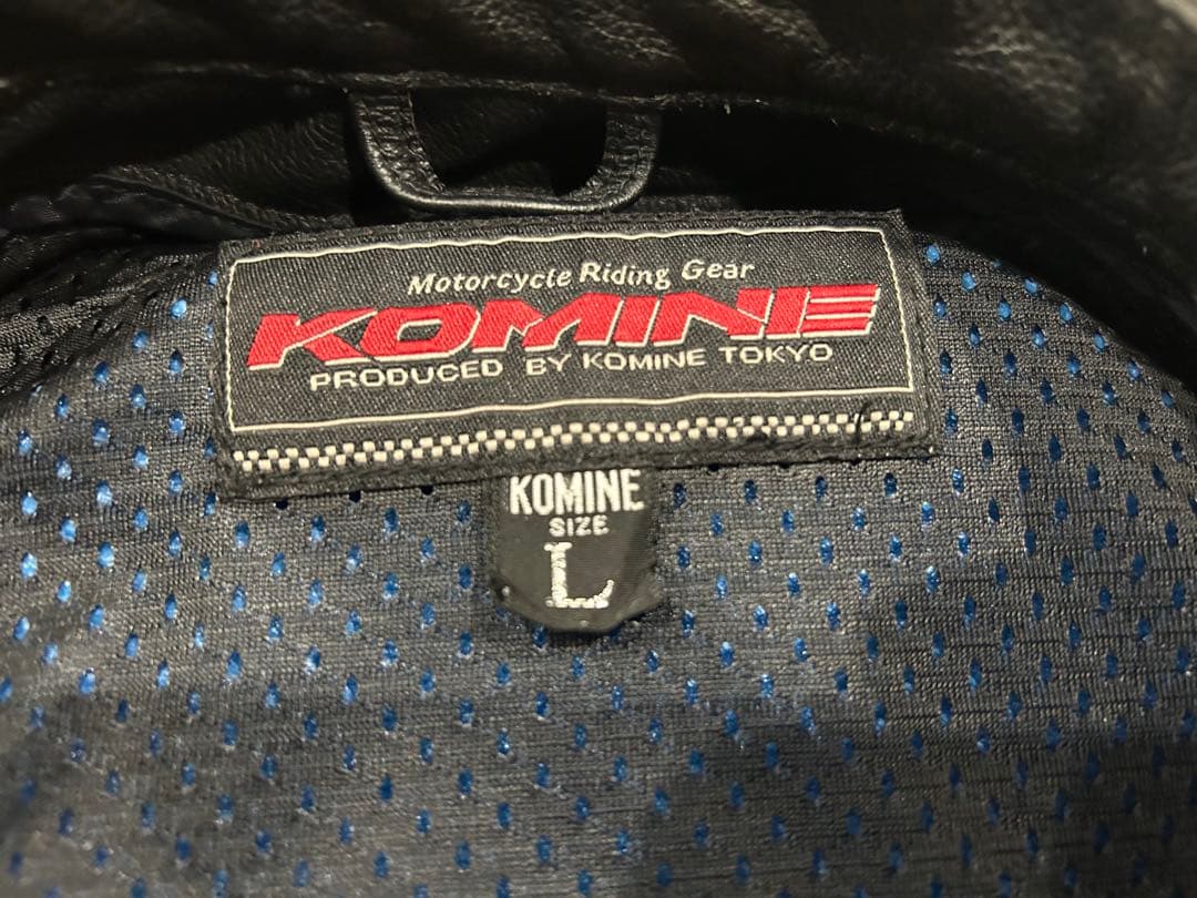 KOMINE コミネ　革ツナギ レーシングスーツ　Ｌサイズ
