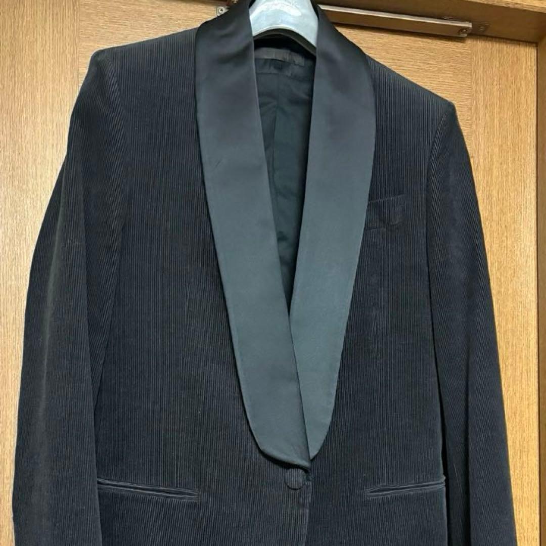 希少 ヴェロニクブランキーノ コーデュロイ ショールカラージャケット 黒