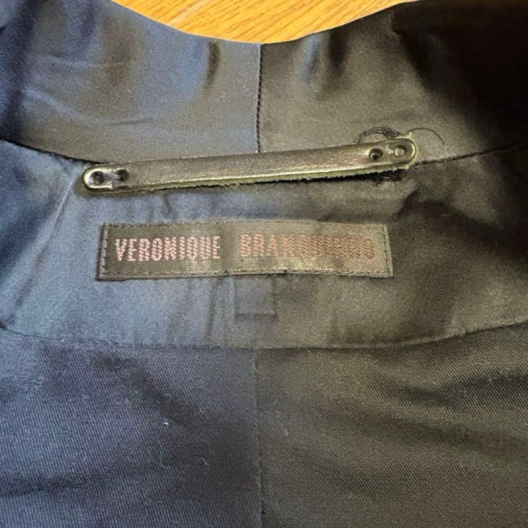 希少 ヴェロニクブランキーノ コーデュロイ ショールカラージャケット 黒