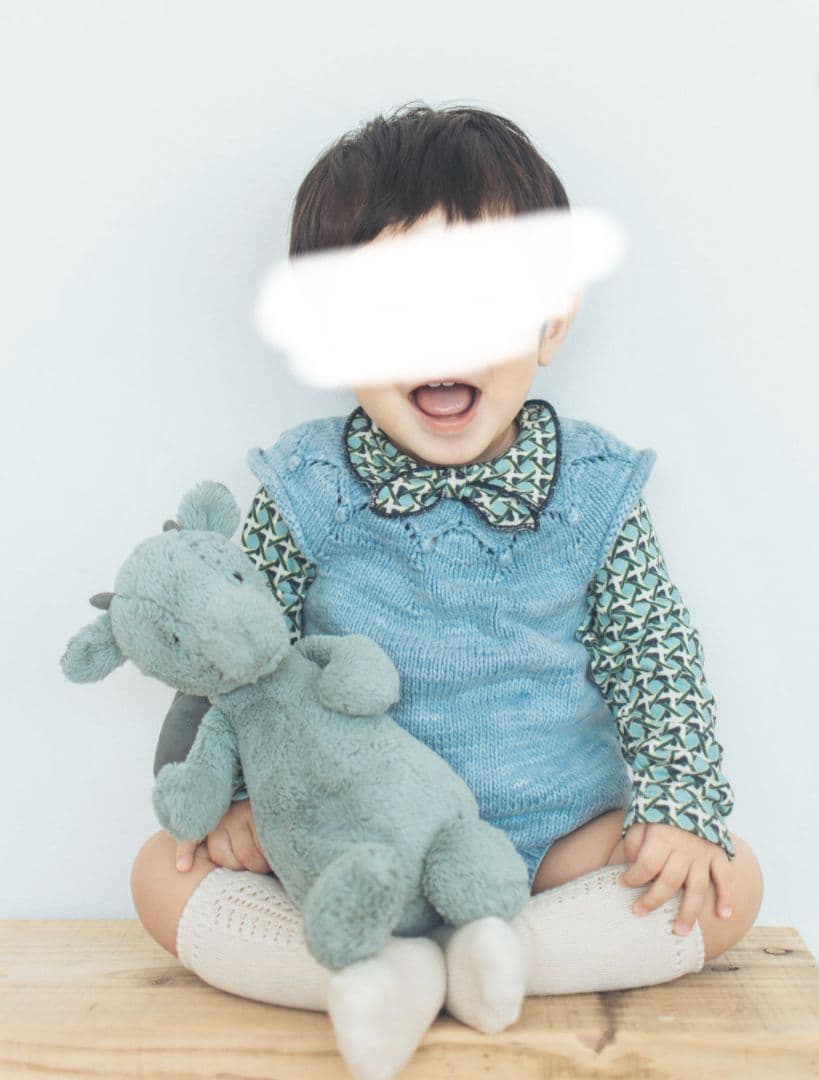 Misha and Puff yonder Lattice ロンパース