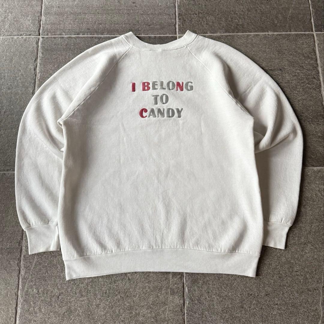 90s usa製 犬 スウェット L-size