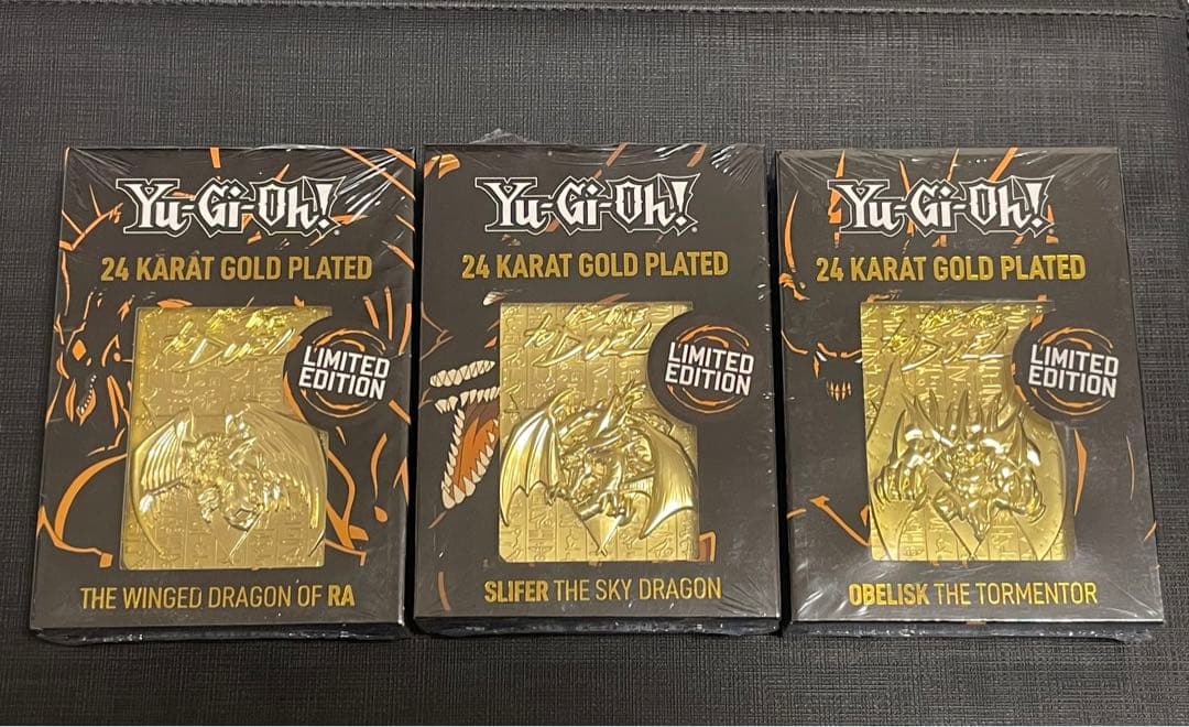 最終値下げ❗️三幻神24Kゴールドプレート限定版3体セット