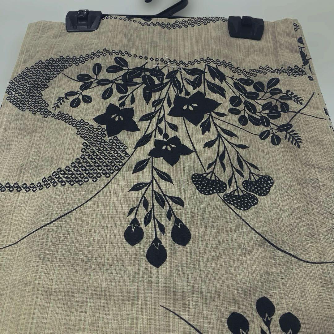 綿麻浴衣　花柄ネイビー浴衣新品　未使用