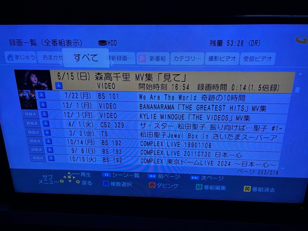 【完動品】DMR-BRX6000 6TB パナソニック 全自動DIGAレコーダー