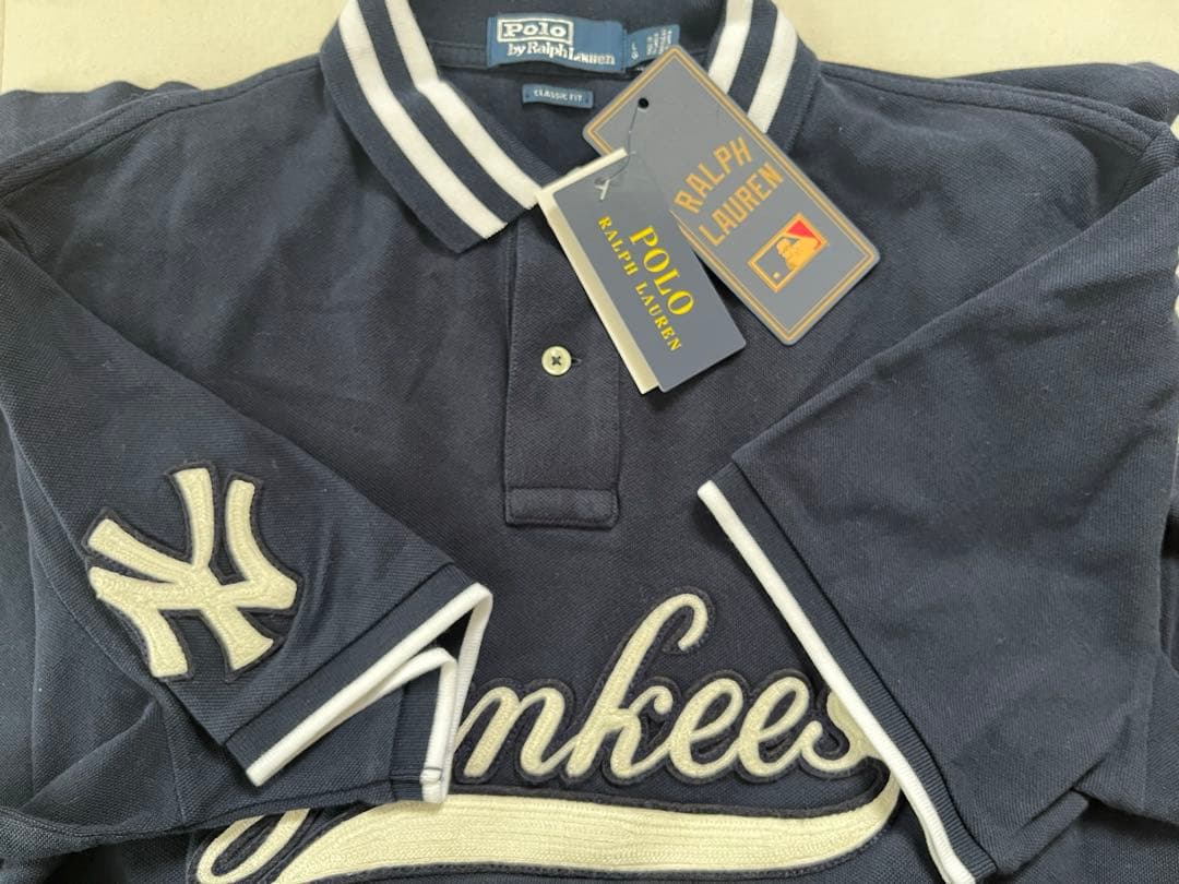 新品未使用タグ付ラルフローレンMLBコラボポロシャツ